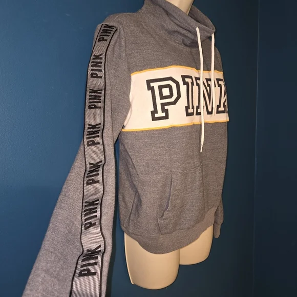 Sweatshirt by Pink, Sporty Athletic, Cowl Neck - Picture 4 of 5